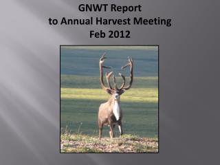 GNWT Report to Annual Harvest Meeting Feb 2012