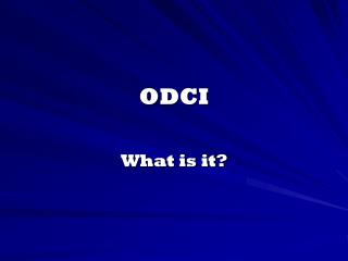 ODCI