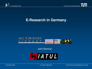 E-Research in Germany