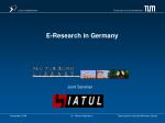 E-Research in Germany - slide 1