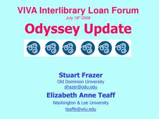 VIVA Interlibrary Loan Forum July 18 th 2008 Odyssey Update