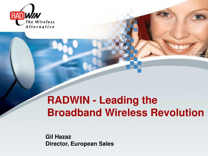 radwin leading the broadband wireless revolution