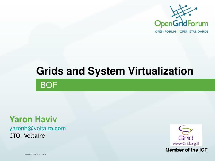 grids and system virtualization