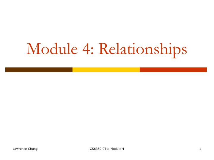module 4 relationships