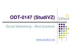 StudiVZ Social Networking Project – Best Practices - slide 1