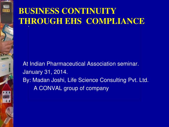 business continuity through ehs compliance