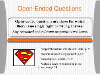 Open-Ended Questions