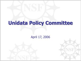 Unidata Policy Committee