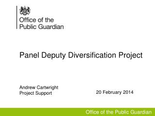 Panel Deputy Diversification Project