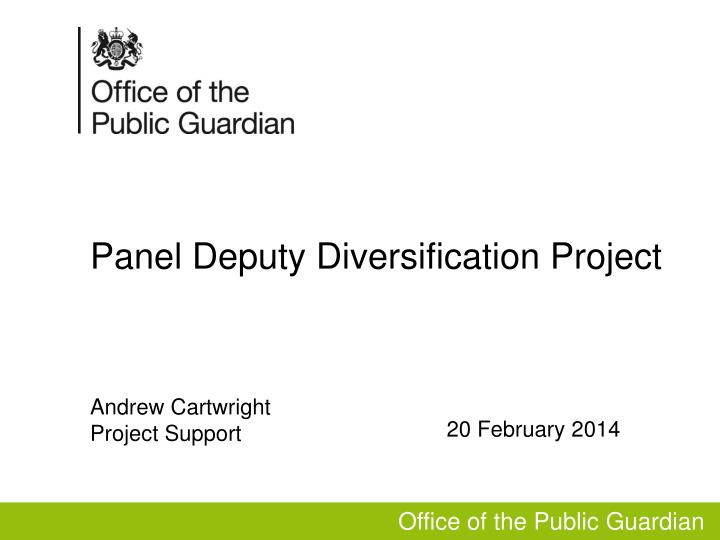 panel deputy diversification project