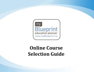 Online Course Selection Guide