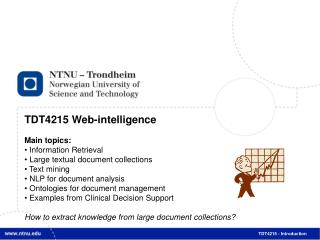 TDT4215 - Introduction