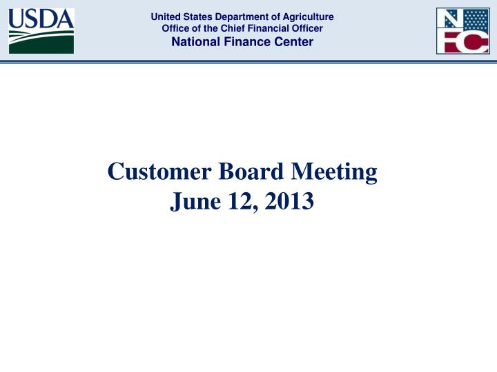 customer board meeting june 12 2013