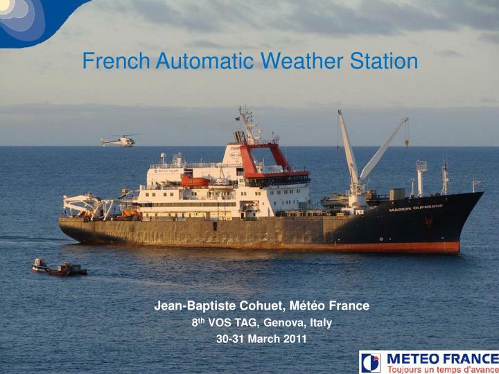 french automatic weather station