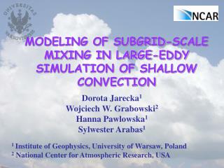 MODELING OF SUBGRID-SCALE MIXING IN LARGE-EDDY SIMULATION OF SHALLOW CONVECTION