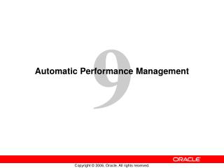 Automatic Performance Management