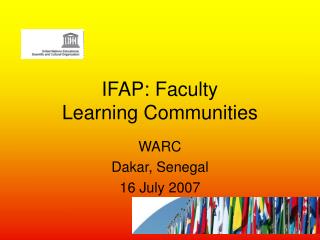 IFAP: Faculty Learning Communities