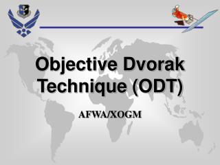 Objective Dvorak Technique (ODT) AFWA/XOGM