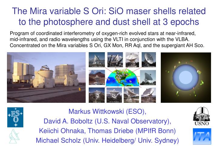 the mira variable s ori sio maser shells related to the photosphere and dust shell at 3 epochs