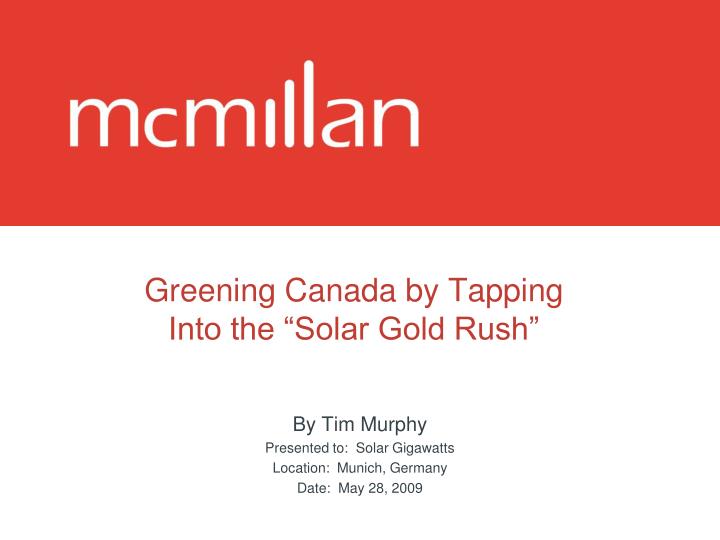 greening canada by tapping into the solar gold rush