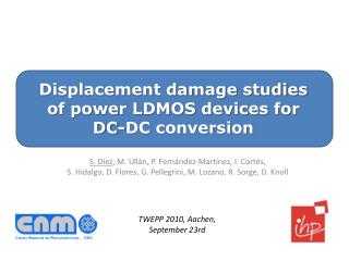 Displacement damage studies of power LDMOS devices for DC-DC conversion