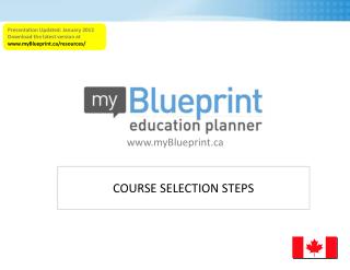 COURSE SELECTION STEPS