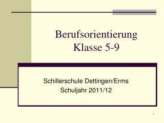 berufsorientierung klasse 5 9