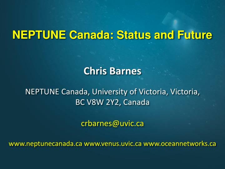 neptune canada status and future