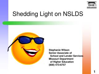 shedding light on nslds