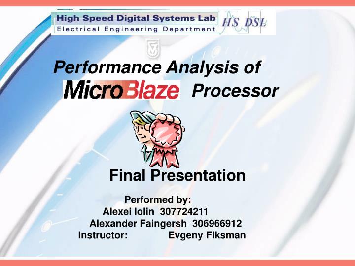 performance analysis of processor