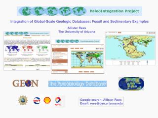 Integration of Global-Scale Geologic Databases: Fossil and Sedimentary Examples