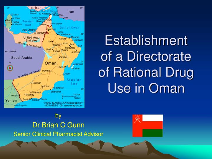 establishment of a directorate of rational drug use in oman