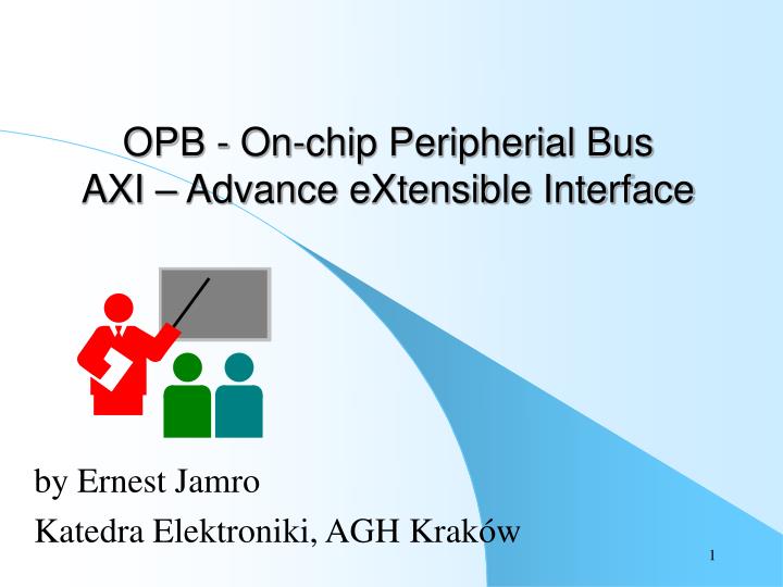opb on chip peripherial bus axi advance extensible interface