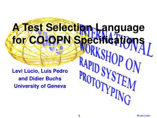 A Test Selection Language for CO-OPN Specifications