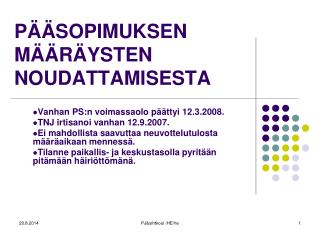 p sopimuksen m r ysten noudattamisesta