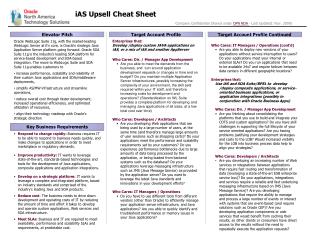 iAS Upsell Cheat Sheet