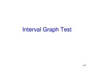 Interval Graph Test