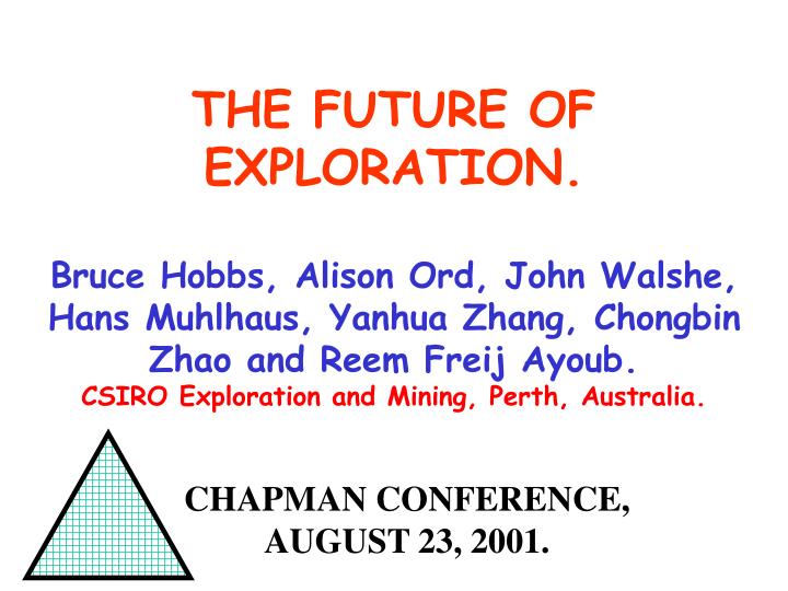chapman conference august 23 2001