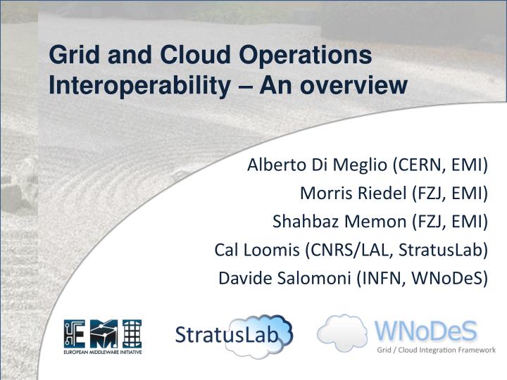 grid and cloud operations interoperability an overview