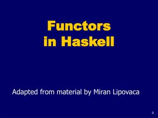 Functors in Haskell