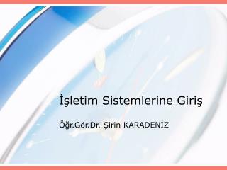 letim sistemlerine giri