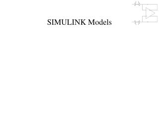 SIMULINK Models