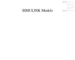 SIMULINK Models - slide 1