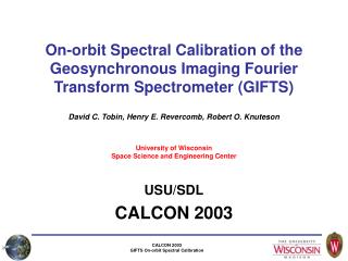 On-orbit Spectral Calibration of the Geosynchronous Imaging Fourier Transform Spectrometer (GIFTS)