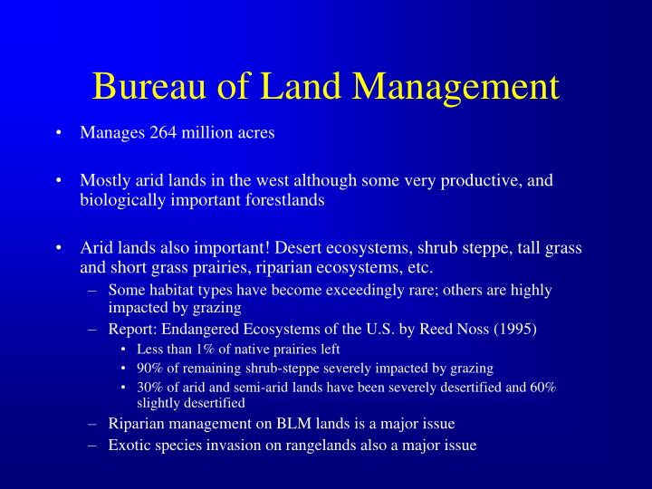 bureau of land management