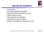 Operational Amplifiers - slide 1