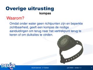 overige uitrusting