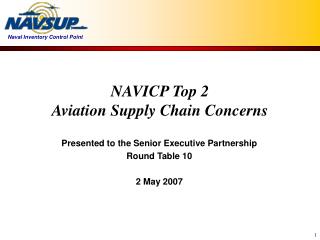 NAVICP Top 2 Aviation Supply Chain Concerns