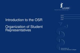 Introduction to the OSR Organization of Student Representatives