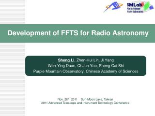 Development of FFTS for Radio Astronomy